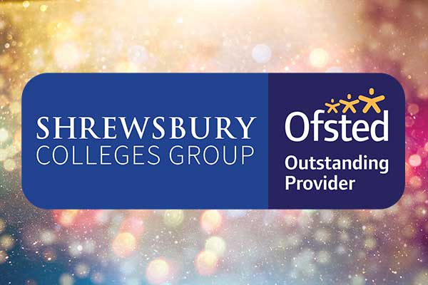 Shrewsbury Colleges Group and Ofsted logo