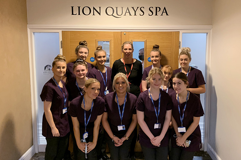 Level 3 Massage Therapies students visit Lion Quays Hotel & Spa Resort