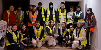 Class of Painting & Decorating students on-site